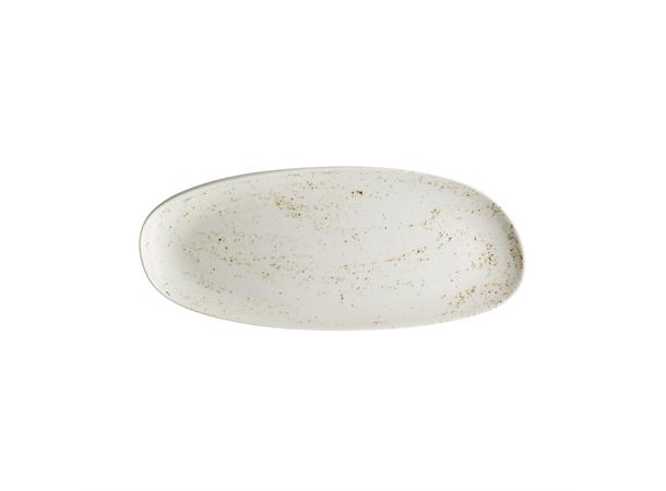 POTTERY tallerken oval coupe330x140mm Dekor: Unique White